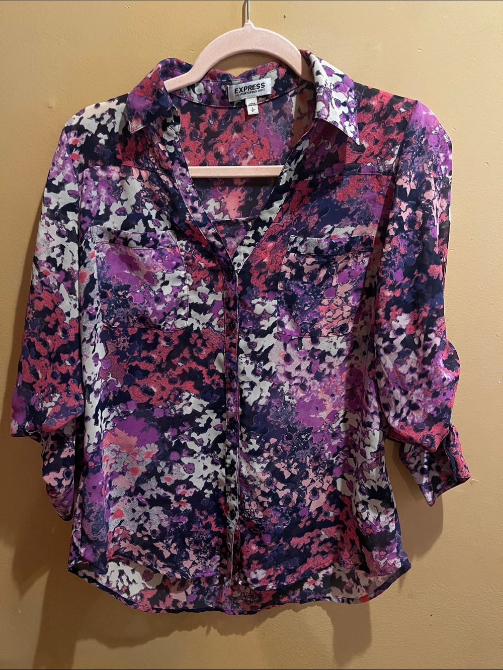 Express Portofino Floral Shirt